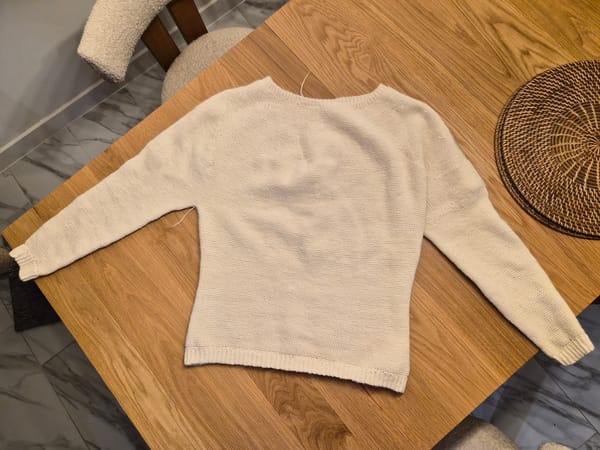 I FINISHED THE SWEATER!!!