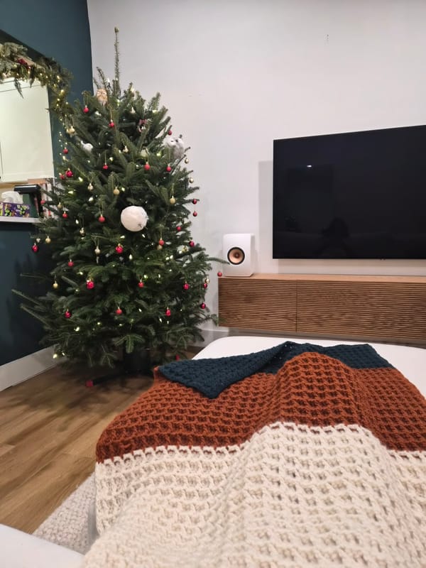 Finishing my blanket, holiday partying, and settling into winter ❄️